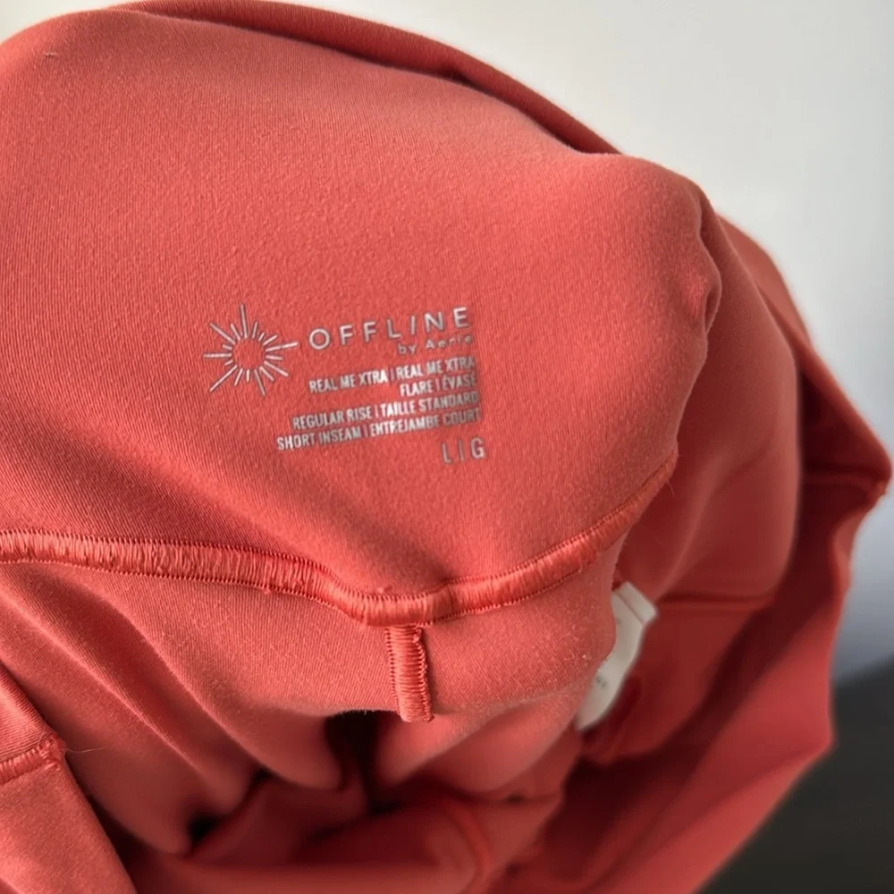 Offline By Aerie Orange Twist Flare Leggings - Picture 6 of 9